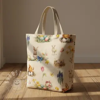 Dekostoff Easter Garden Joy digital print