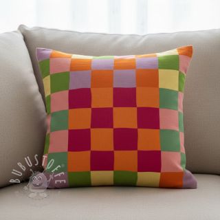 Dekostoff Joyful Block Patch digital print