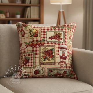 Dekostoff GOBELIN premium Strawberry Jam Check