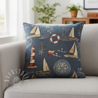 Dekostoff GOBELIN premium Coast Lighthouse Sea