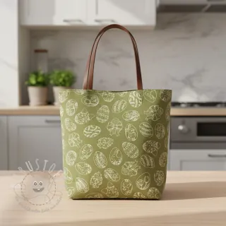 Dekostoff Linenlook premium Easter Egg Tale