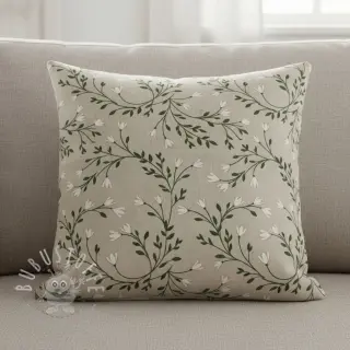 Dekostoff Linenlook premium Flower Bell Garland