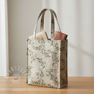 Dekostoff Linenlook premium Flower Bell Garland