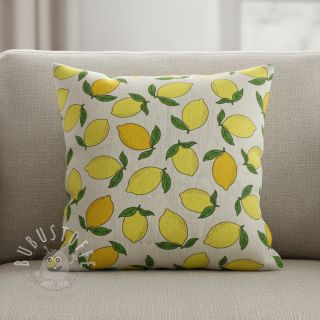 Dekostoff Linenlook premium Sunny Lemon Fruit