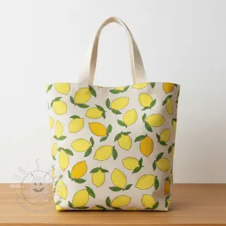 Dekostoff Linenlook premium Sunny Lemon Fruit
