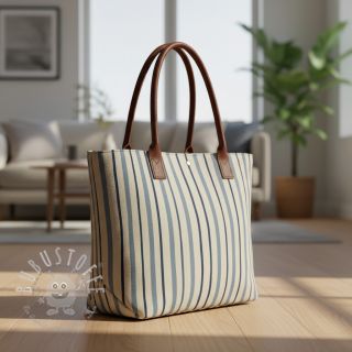 Dekostoff Linenlook premium Wavy Art Stripe