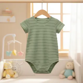 Jersey RUFFLES sage