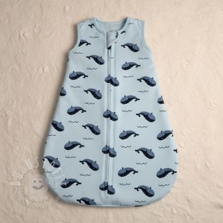 Sweat kuschel JOGGING Whales blue