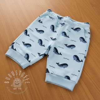 Sweat kuschel JOGGING Whales blue