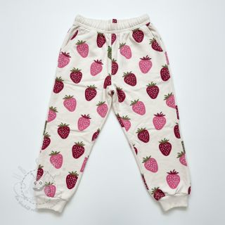 Sweat kuschel JOGGING Strawberries ecru