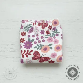Sweatstoff Flowers Azriel offwhite
