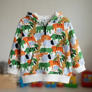 Sweatstoff Animaland white