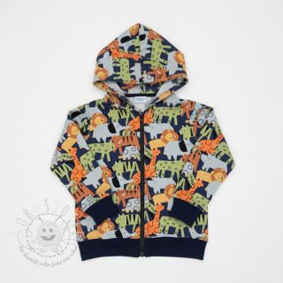 Sweatstoff Animaland navy