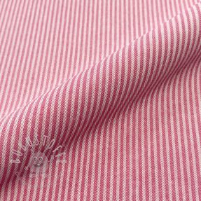 Dekostoff DOBBY Colored stripe fuchsia