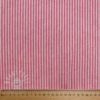 Dekostoff DOBBY Colored stripe fuchsia