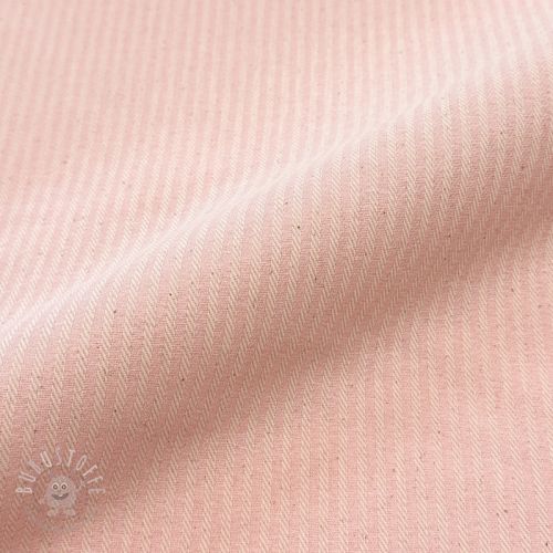 Dekostoff DOBBY Colored stripe light pink