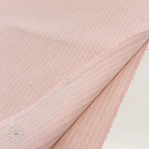 Dekostoff DOBBY Colored stripe light pink
