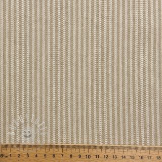 Dekostoff DOBBY Colored stripe sand