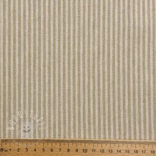 Dekostoff DOBBY Colored stripe sand
