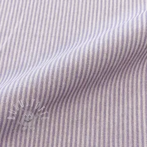 Dekostoff DOBBY Colored stripe lavender
