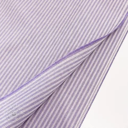 Dekostoff DOBBY Colored stripe lavender