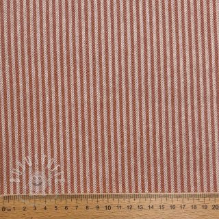 Dekostoff DOBBY Colored stripe dark orange