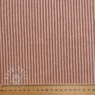 Dekostoff DOBBY Colored stripe dark orange