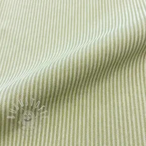 Dekostoff DOBBY Colored stripe light green