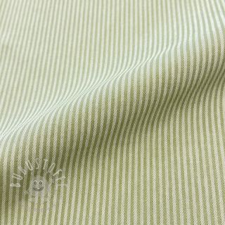 Dekostoff DOBBY Colored stripe light green