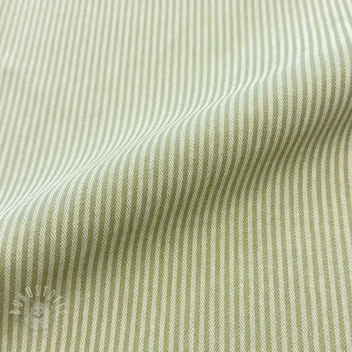 Dekostoff DOBBY Colored stripe light green