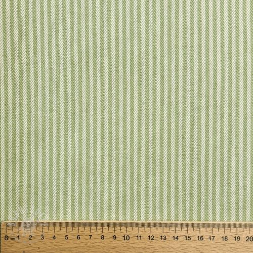 Dekostoff DOBBY Colored stripe light green