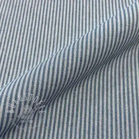 Dekostoff DOBBY Colored stripe blue