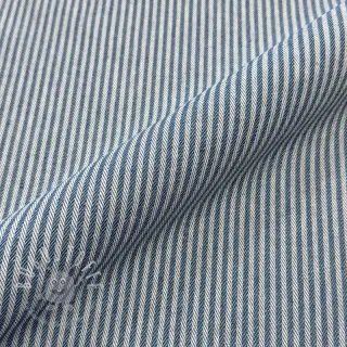 Dekostoff DOBBY Colored stripe blue