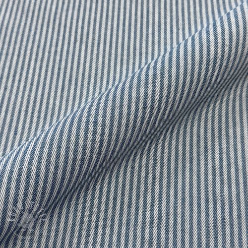 Dekostoff DOBBY Colored stripe blue