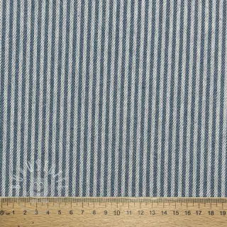 Dekostoff DOBBY Colored stripe blue