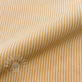 Dekostoff DOBBY Colored stripe ochre