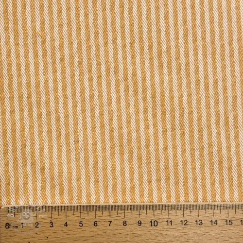 Dekostoff DOBBY Colored stripe ochre