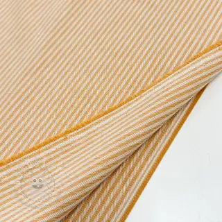 Dekostoff DOBBY Colored stripe ochre