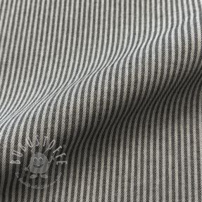 Dekostoff DOBBY Colored stripe graphite