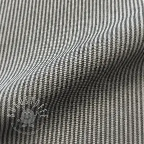 Dekostoff DOBBY Colored stripe graphite