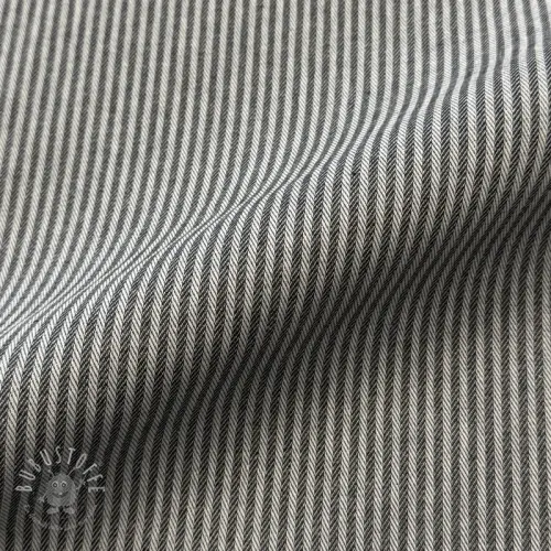 Dekostoff DOBBY Colored stripe graphite