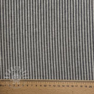 Dekostoff DOBBY Colored stripe graphite