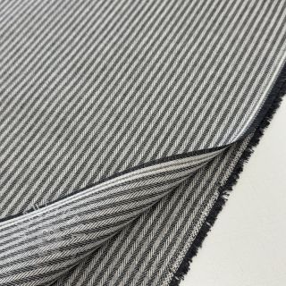 Dekostoff DOBBY Colored stripe graphite