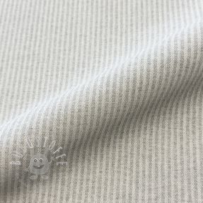 Dekostoff DOBBY Colored stripe light grey