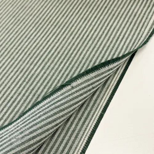 Dekostoff DOBBY Colored stripe bottle green