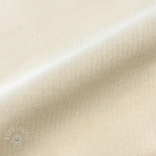 Dekostoff DOBBY Colored stripe naturel