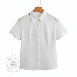 Baumwollstoff EMBROIDERY 2 side Camelia