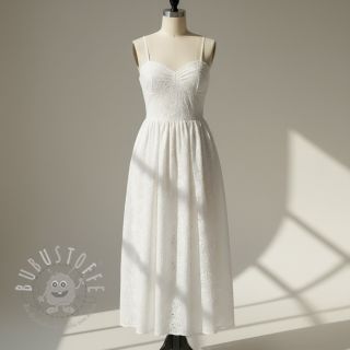 Baumwollstoff EMBROIDERY 2 side Camelia