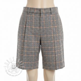 Baumwollstoff YARN DYED BRUSHED Check Mike ecru