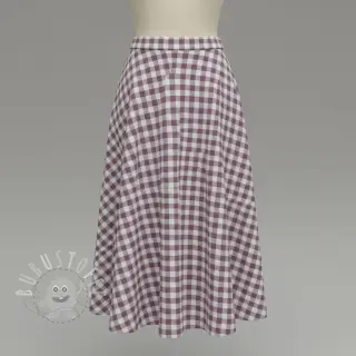 Baumwollstoff FLANNEL BIG Check mauve